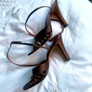 YSL Vintage Yves Saint Laurent Brown Heels. Size 8.5